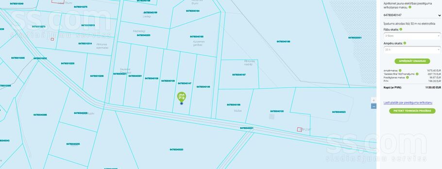 Grīnvalti, Liepāja un raj., Nīcas pag. — zeme