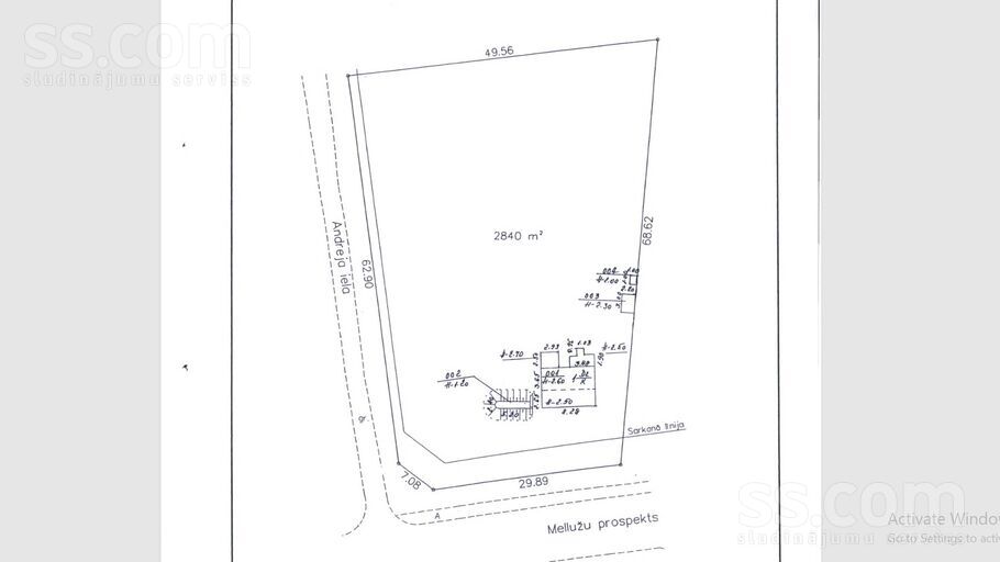 Mellužu prospekts 87, Jūrmala — zeme
