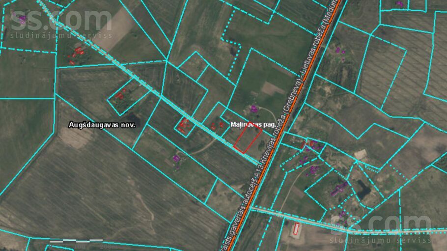 Net 1, Daugavpils un raj., Maļinovas pag. — zeme