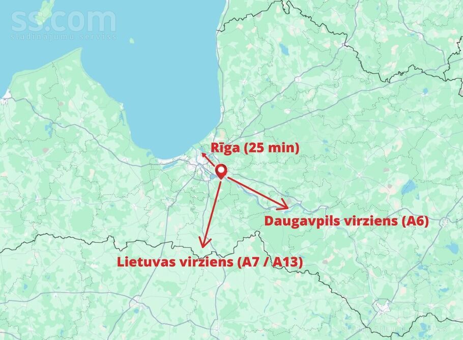 Ozoli 2, Daugmale, Rīgas rajons, Daugmales pag. — telpa