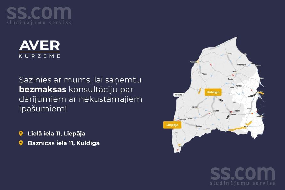 Baznīcas 7, Tukums un raj., Tukums — dzivoklis