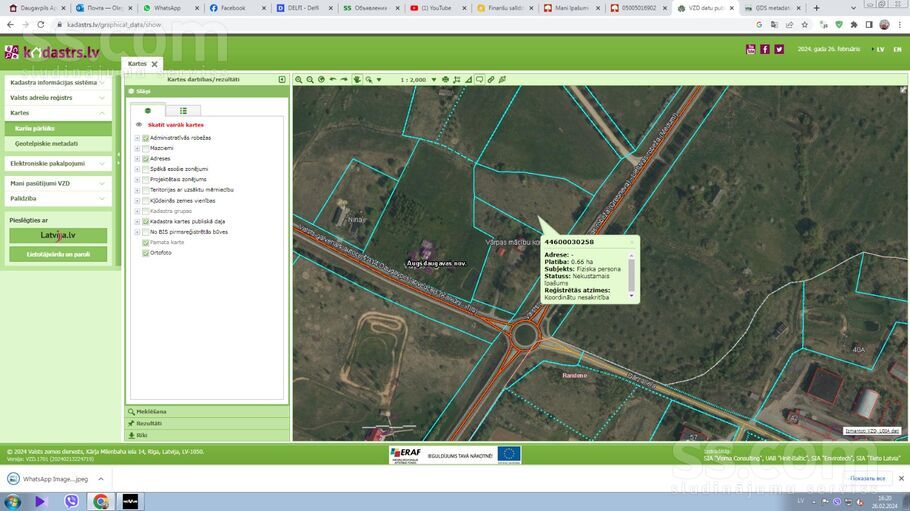 44600030258, Daugavpils un raj., Daugavpils — zeme
