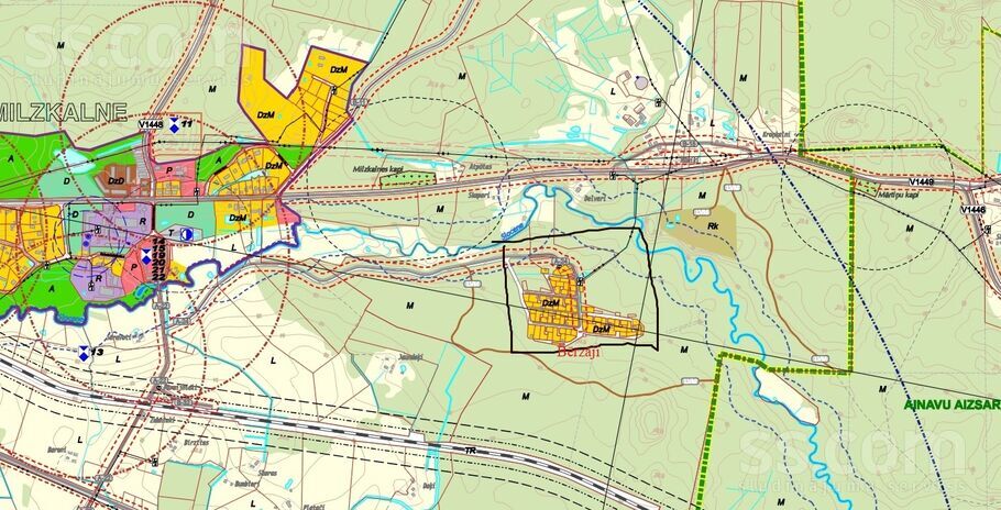 Bērzāji 9, Milzkalne, Tukums un raj., Smārdes pag. — zeme