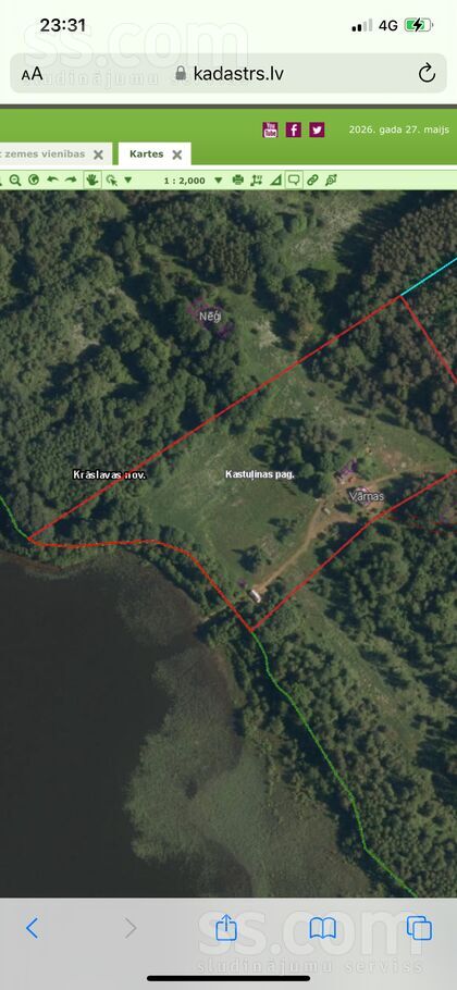 Krāslava un raj., Kastuļinas pag. — vienseta