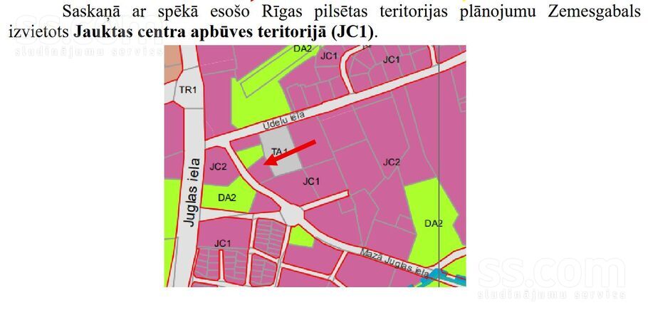 M. Juglas 1, Rīga — zeme