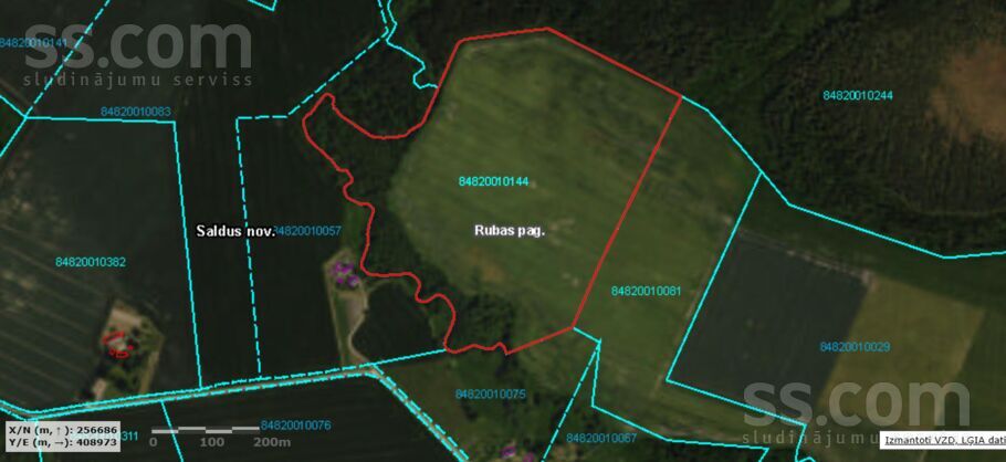 Medņi, Līkupēni, Saldus un raj., Rubas pag. — zeme