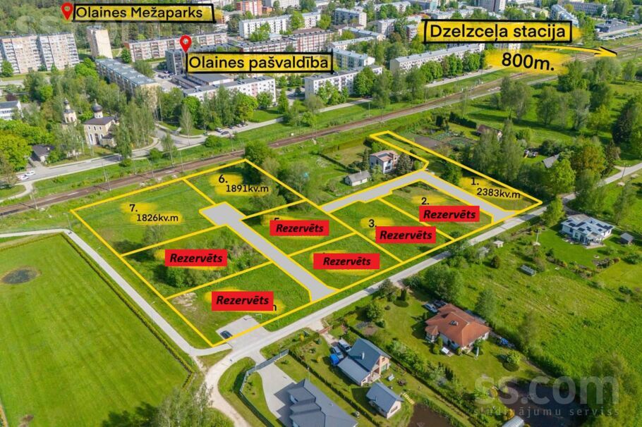 Akācijas 46b, Rīgas rajons, Olaine — zeme