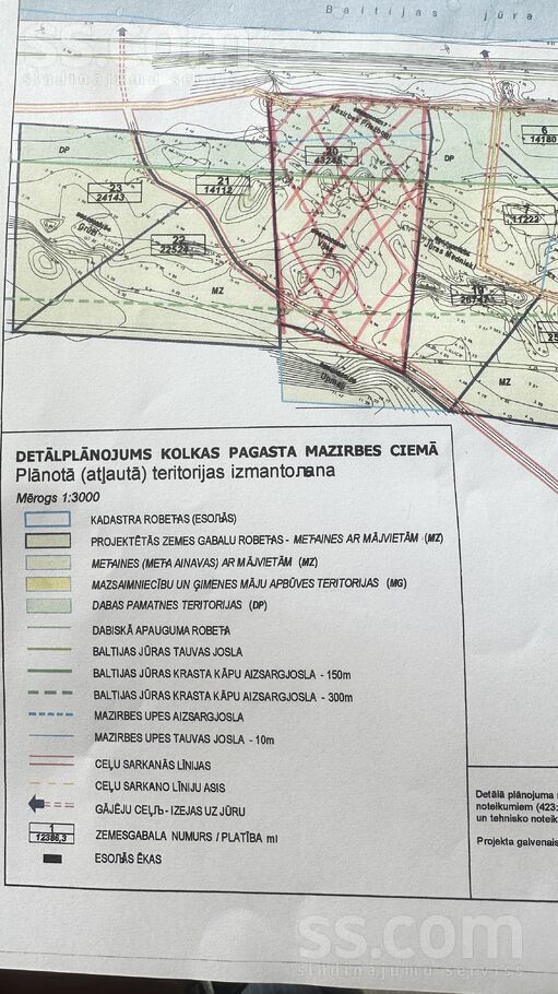 Mazirbes Prižbogi, Mazirbe, Talsi un raj., Kolkas pag. — zeme
