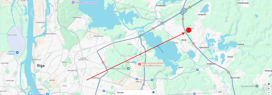 Garā Jūdze, Upesciems, Rīgas rajons, Garkalnes nov. — zeme
